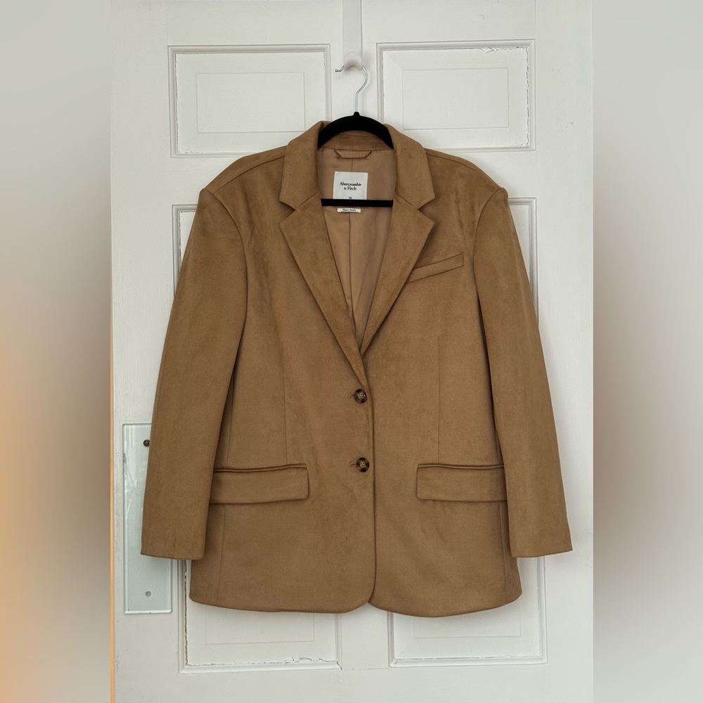 Abercrombie & Fitch Vegan Suede Blazer Size Medium